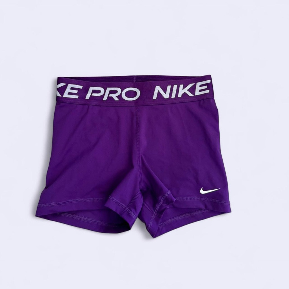 Purple Nike Pro Shorts